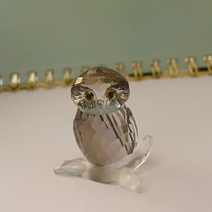 Swarovski crystal owl figurine